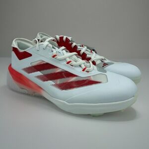 adidas Mens Adizero Impact Warp Speed TPU Baseball Cleats Size 13 Red/White